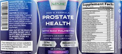 Prostate Health Extra Strength label