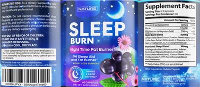 Sleep Burn label