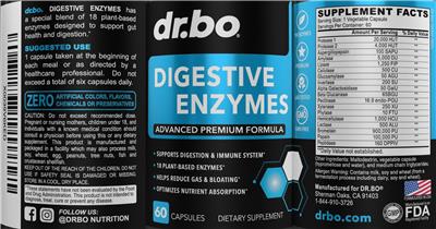 Digestive Enzymes label