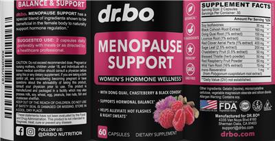 Menopause Support label
