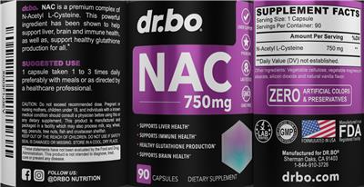 NAC 750 mg label