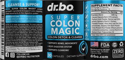 Super Colon Magic label