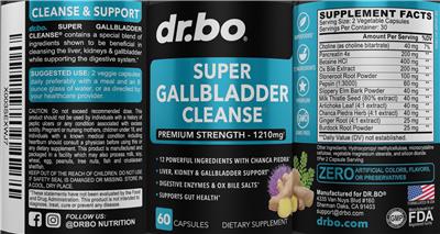 Super Gallbladder Cleanse label