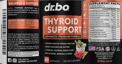 Thyroid Support label