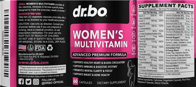 Women's Multivitamin label