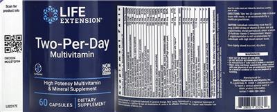 Two-Per-Day Capsules label