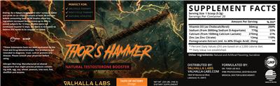 Thor's Hammer Taste of Victory Orange label