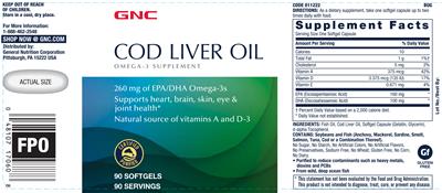 Cod Liver Oil label