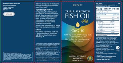 Triple Strength Fish Oil plus CoQ-10 label