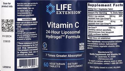 Vitamin C label