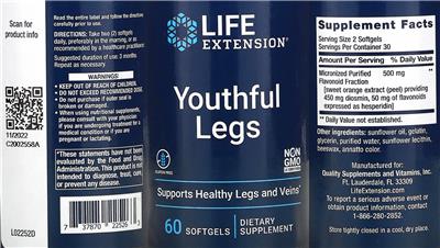 Youthful Legs label