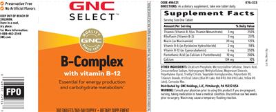 B-Complex label