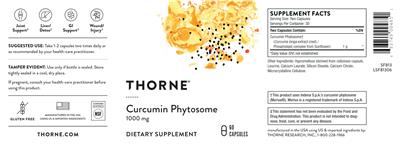 Curcumin Phytosome 1000 mg label
