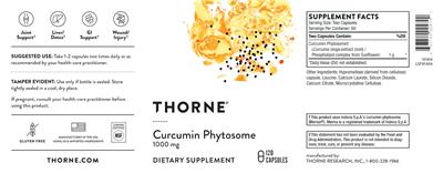 Curcumin Phytosome 1000 mg label