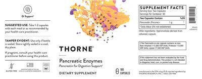 Pancreatic Enzymes label