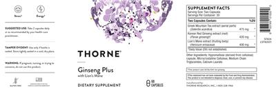 Ginseng Plus label