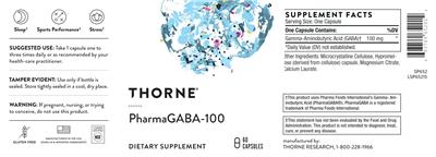 PharmaGABA-100 label
