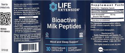 Bioactive Milk Peptides label