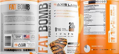 Fat Bomb Samoa Cookie label