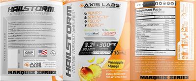 Hailstorm Pineapple Mango label