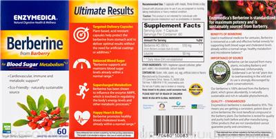 Berberine label