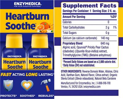 Heartburn Soothe label