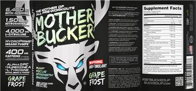 Mother Bucker Grape Frost label