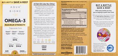 Omega-3 Maximum Strength 2000 mg Lemon label