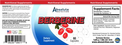 Berberine label