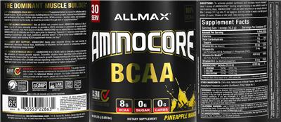 AMINOCORE BCAA Pineapple Mango label