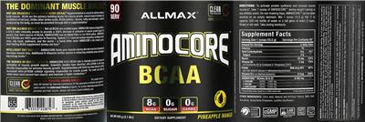 AMINOCORE BCAA Pineapple Mango label