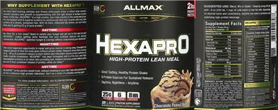 HEXAPRO Chocolate Peanut Butter label