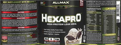 HEXAPRO Cookies & Cream label