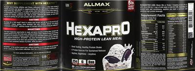 HEXAPRO Cookies & Cream label