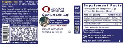 Quantum Calci-Mag label