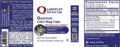 Quantum Calci-Mag Caps label
