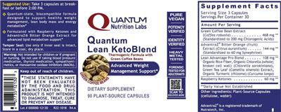 Quantum Lean KetoBlend label
