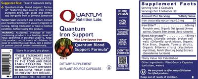 Quantum Iron Support label