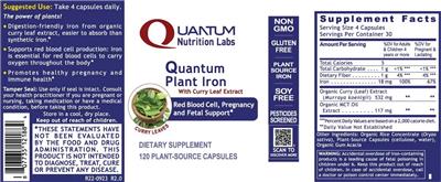 Quantum Plant Iron label