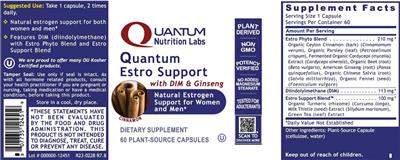 Quantum Estro Support label