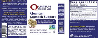 Quantum Stomach Support label
