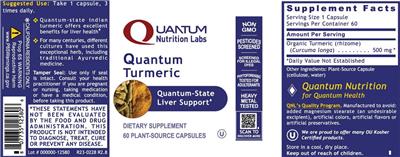 Quantum Turmeric label