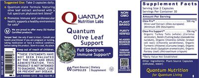 Quantum Olive Leaf Support label