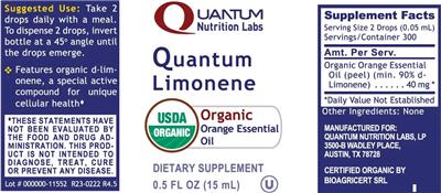 Quantum Limonene label