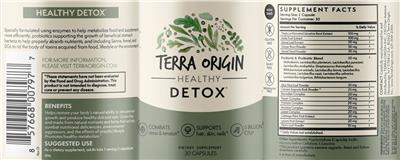 Healthy Detox label