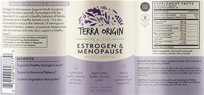 Healthy Estrogen & Menopause label