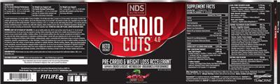 Cardio Cuts 4.0 Cherry Slush label