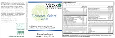 Elemental Select Vanilla label