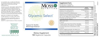 Glycemic Select label