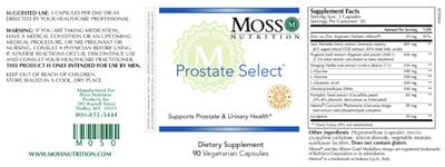 Prostate Select label